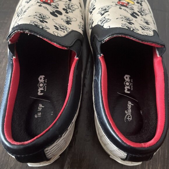 Disney X Master Of Arts Moa Mickey Mouse Slip On Sneakers Size 6.5 Runs Big - Picture 15 of 16